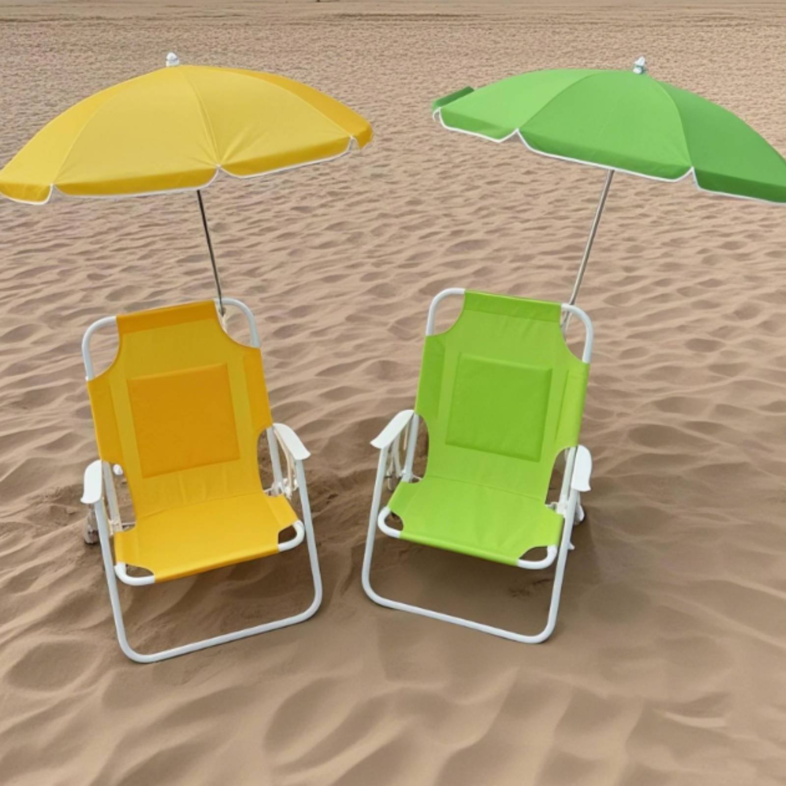 Kids Outdoor Umbrella Chair - Sedia da Spiaggia Pieghevole per Bambini
