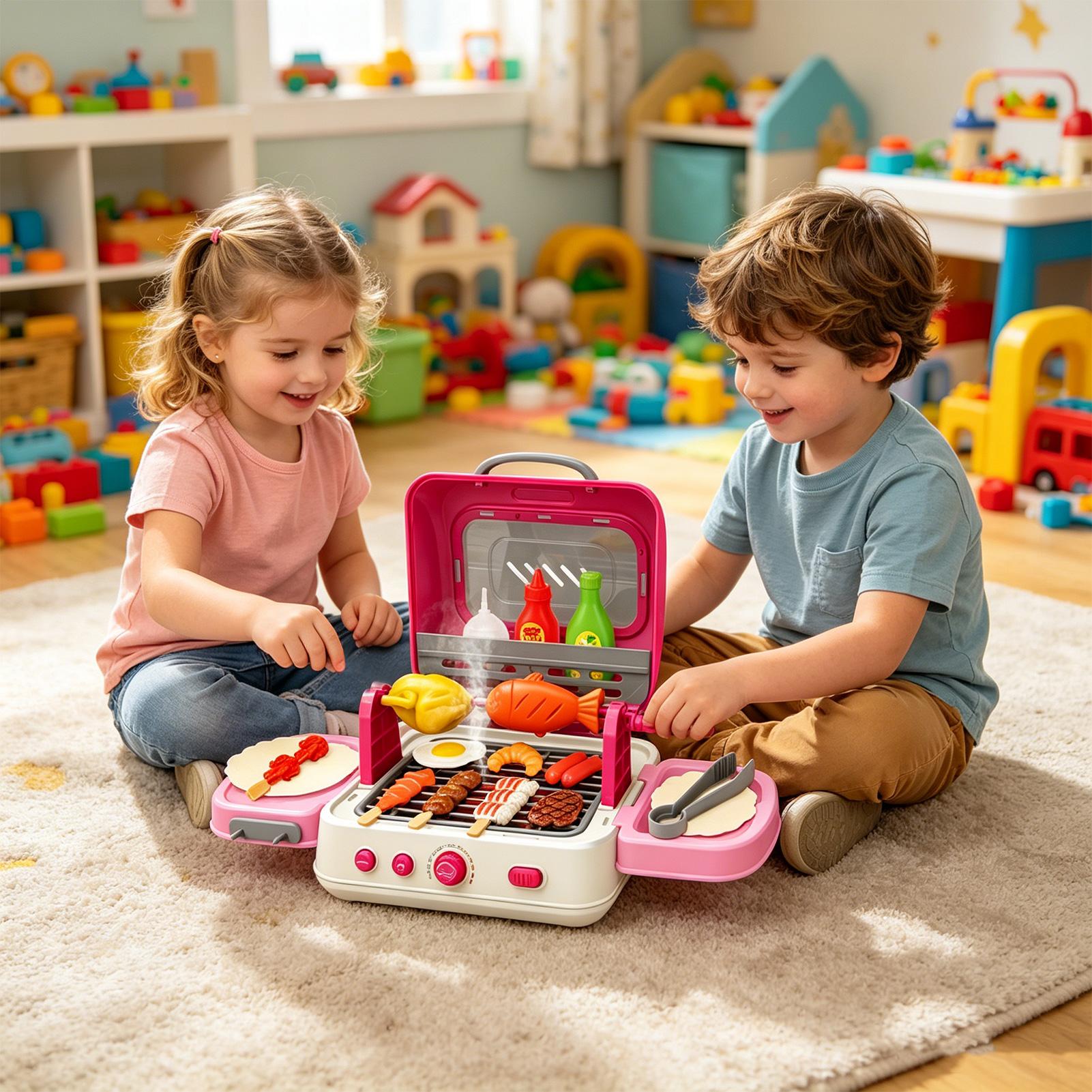 Kids Outdoor Grill Set - Set da gioco per bambini con