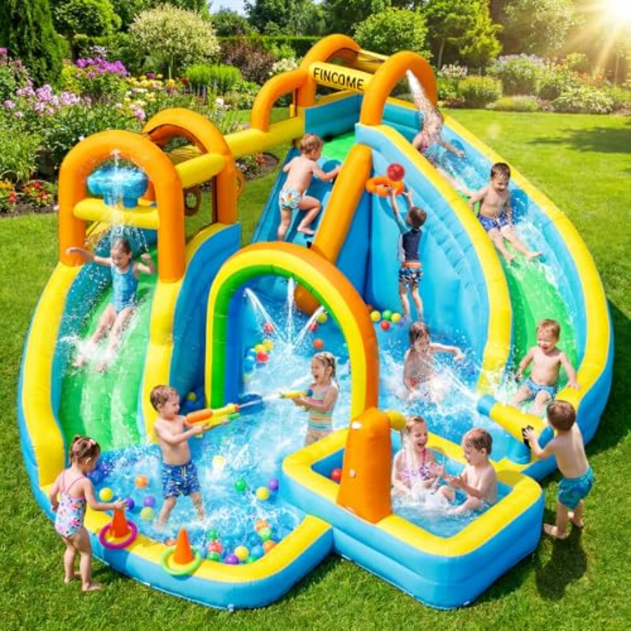 Kids Outdoor Water Park - Parco acquatico gonfiabile da giardino per