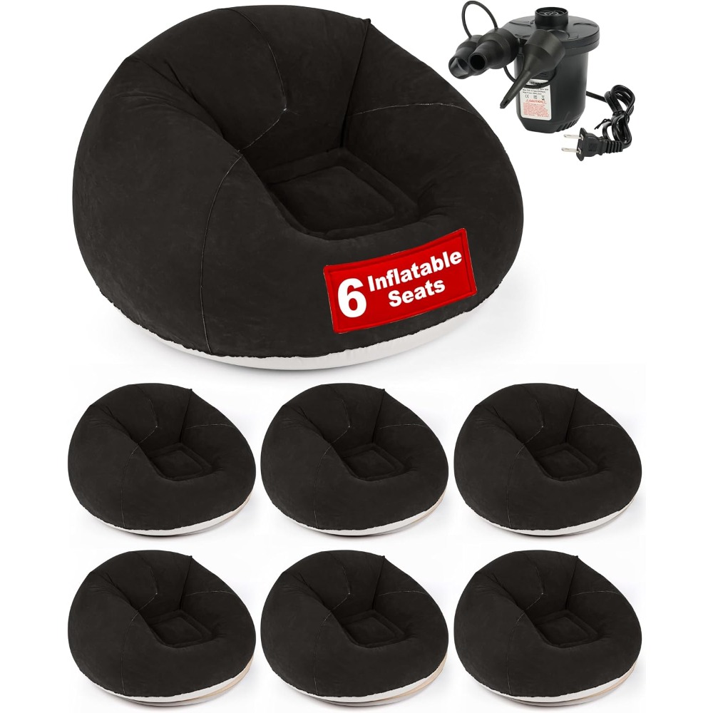 Kids Outdoor Bean Bag Chair - Poltrona Gonfiabile a Sacchetto con Pompa