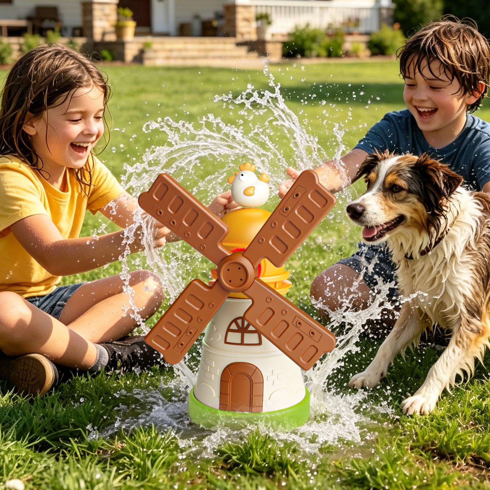 Kids Outdoor Play Yard - Giocattolo Spruzzatore d'Acqua Rotante a Forma