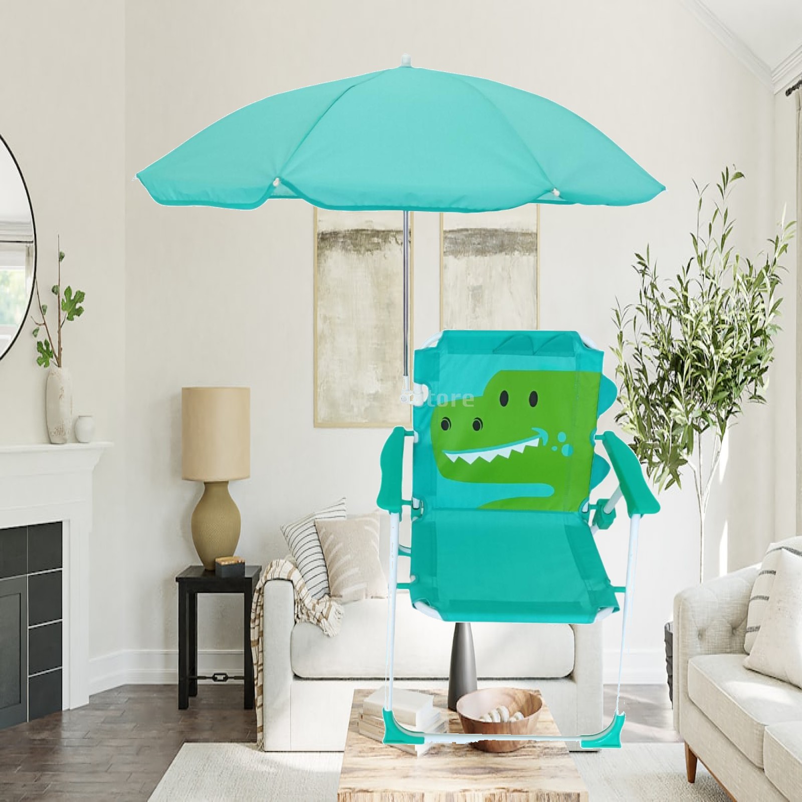 Kids Outdoor Umbrella Chair - Sedia da Spiaggia per Bambini con