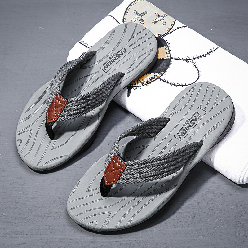 Kids Outdoor Equipment - Ciabatte da uomo a righe intrecciate,