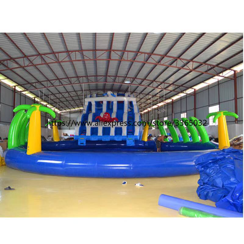 Kids Outdoor Water Park - Parco acquatico gonfiabile all'aperto con balena