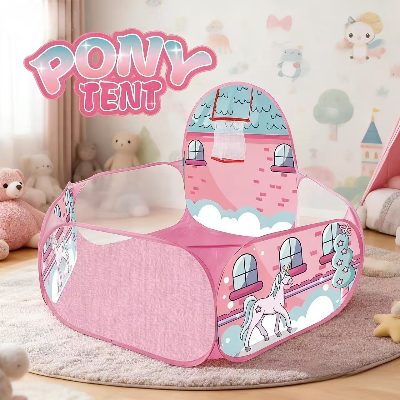 Kids Outdoor Play Yard - Tenda da gioco pieghevole per bambini,
