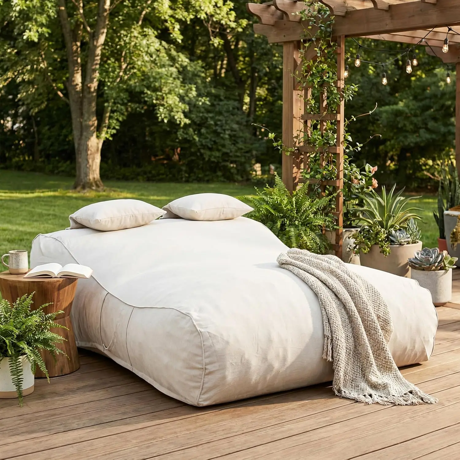 Kids Outdoor Bean Bag Chair - Poltrona Gigante Lemoore per Adulti e