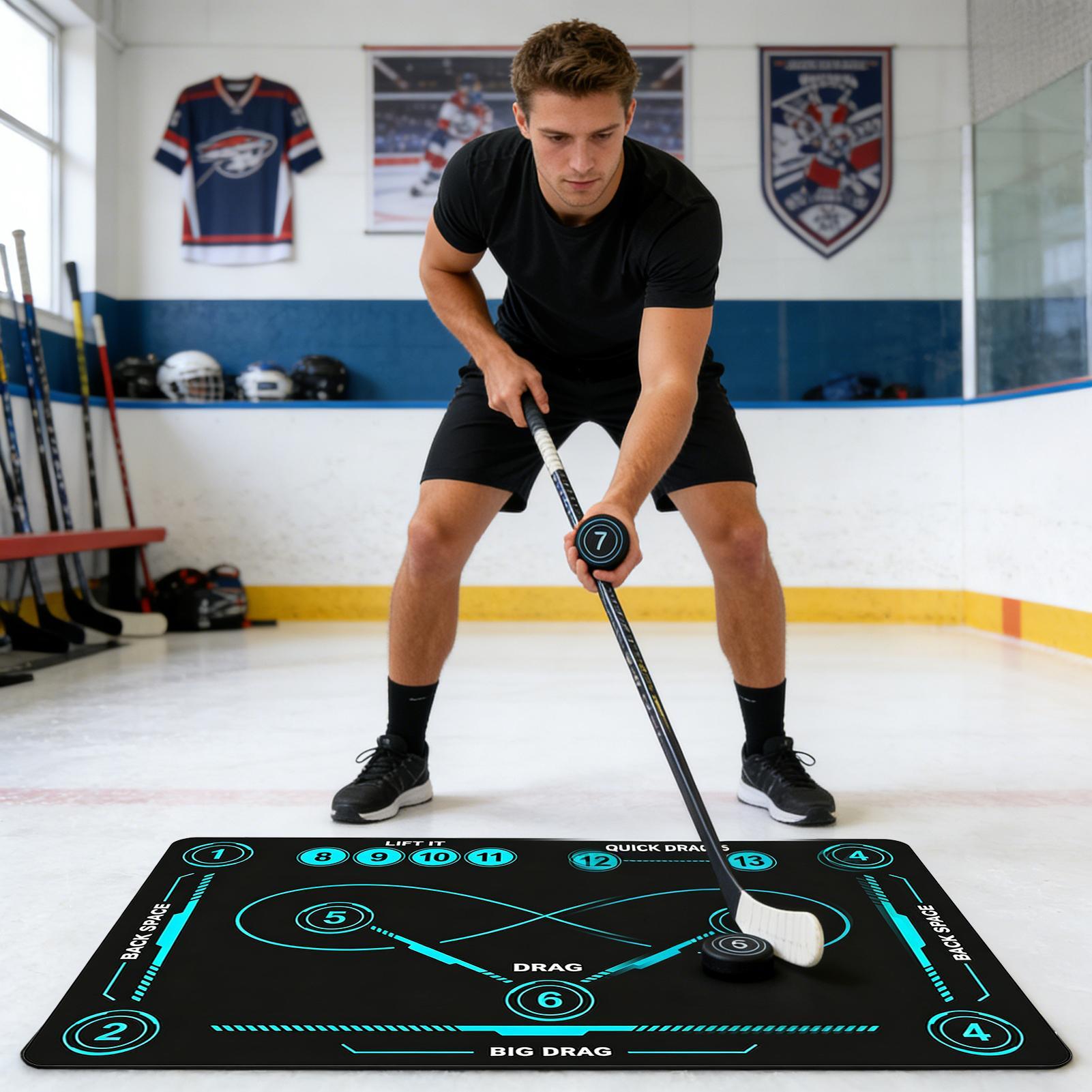 Kids Outdoor Equipment - Tappetino per allenamento hockey, per interni