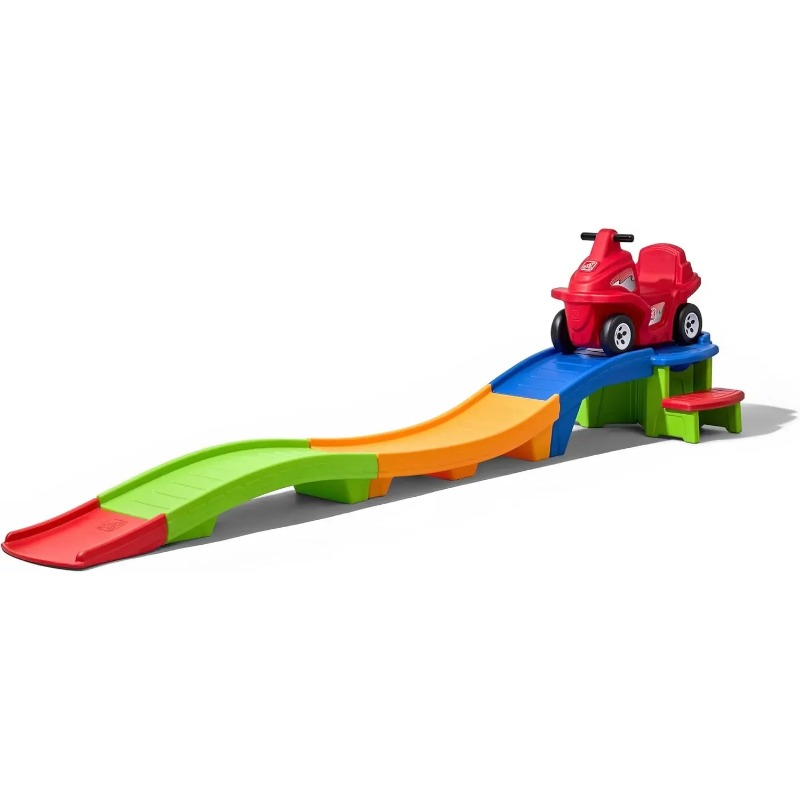 Kids Outdoor Ride On - Giocattolo per bambini con montagne russe,