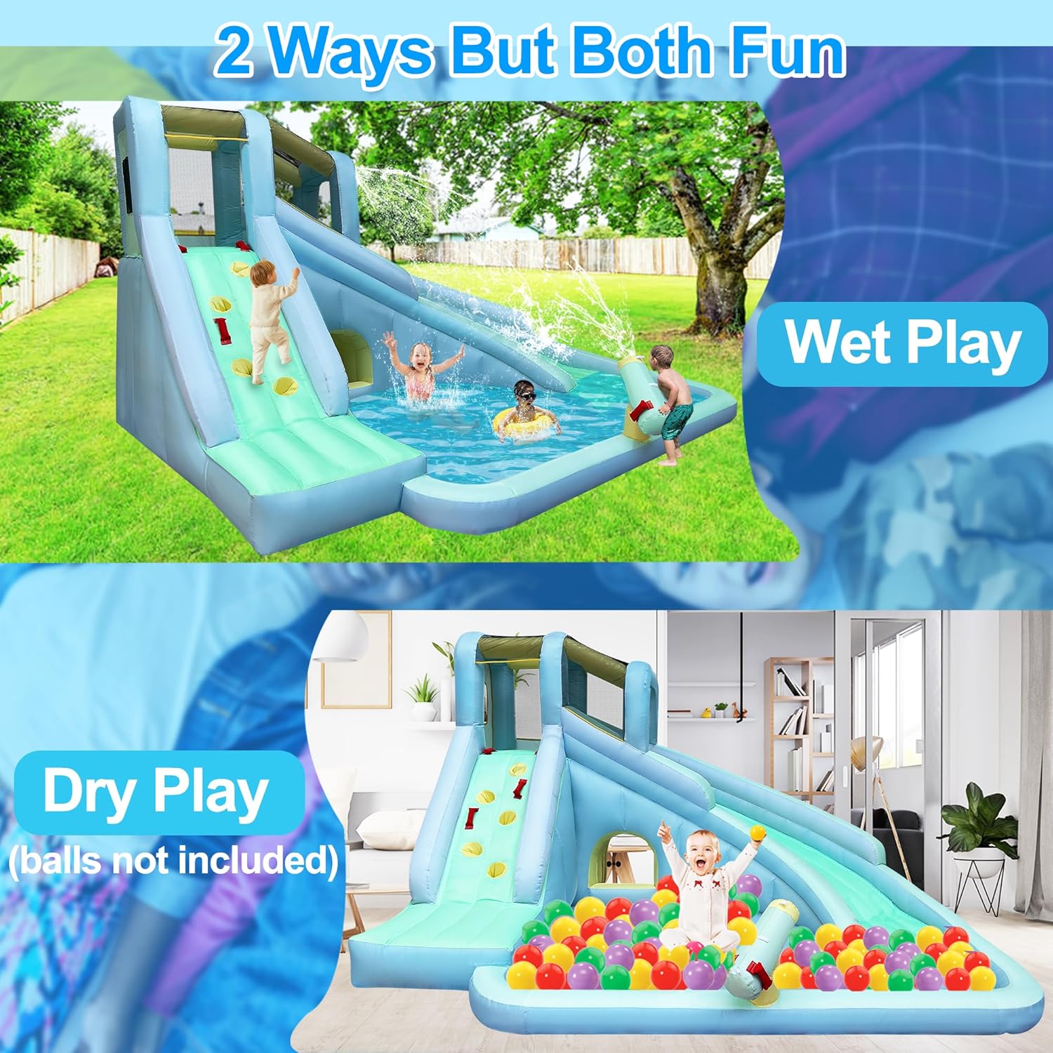 Parco Acquatico Gonfiabile 6-i - Kids Outdoor Water Park recensione e prezzo