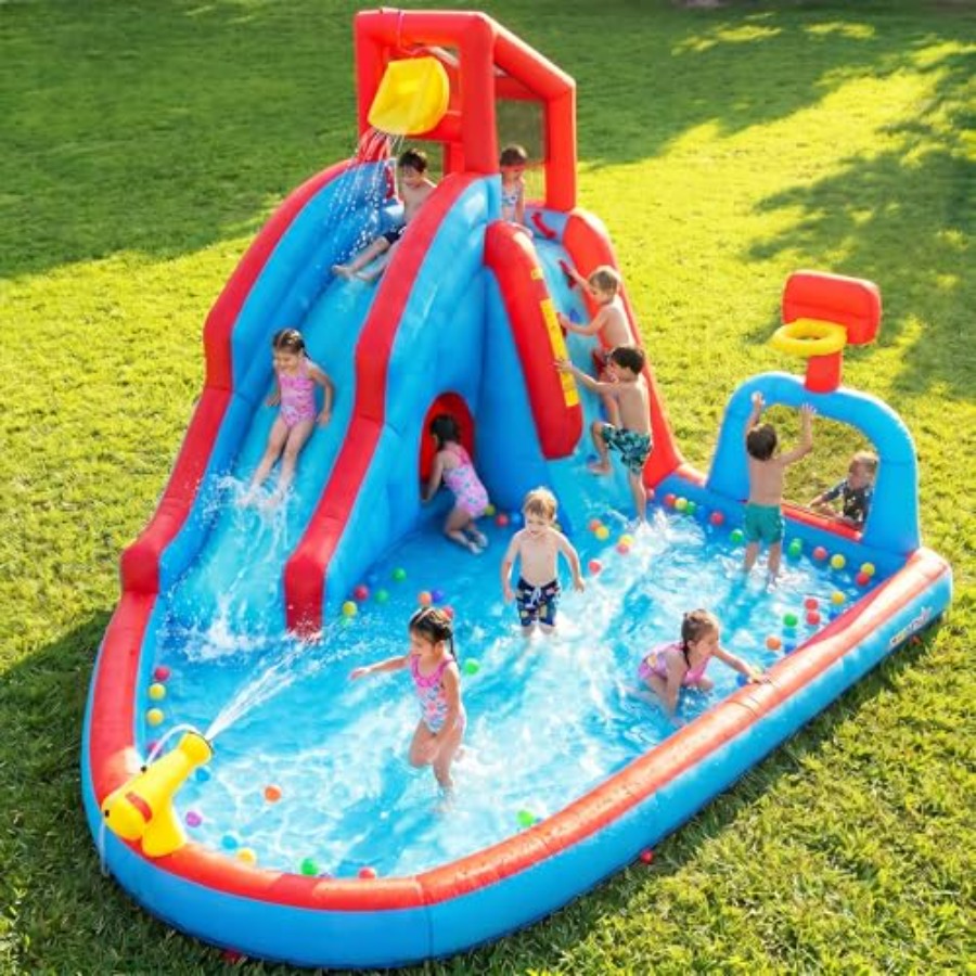Scivolo acquatico gonfiabile d - Kids Outdoor Water Park recensione e prezzo