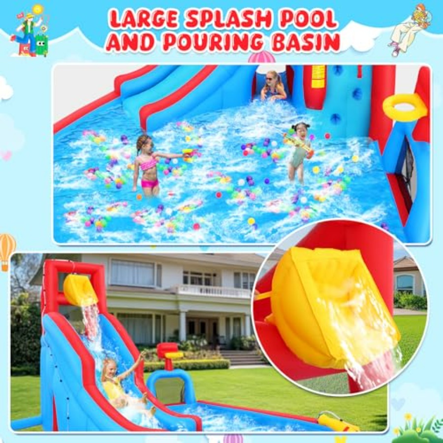 Scivolo acquatico gonfiabile d - Kids Outdoor Water Park recensione e prezzo