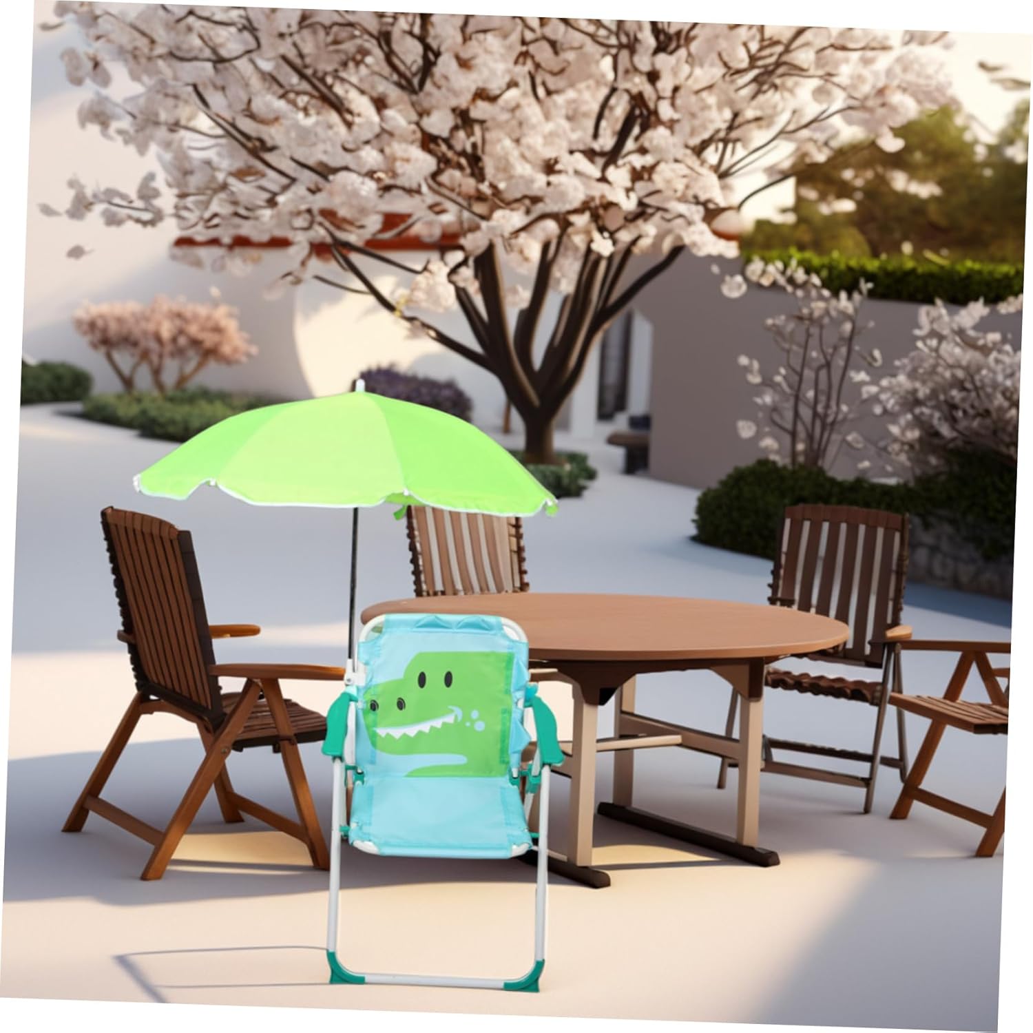 1 set sedia da spiaggia pieghe - Kids Outdoor Umbrella Chair recensione e prezzo