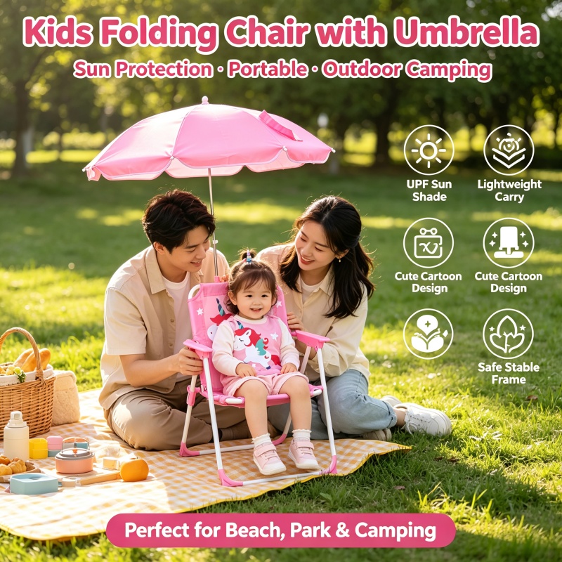Sedia Pieghevole per Bambini c - Kids Outdoor Umbrella Chair recensione e prezzo