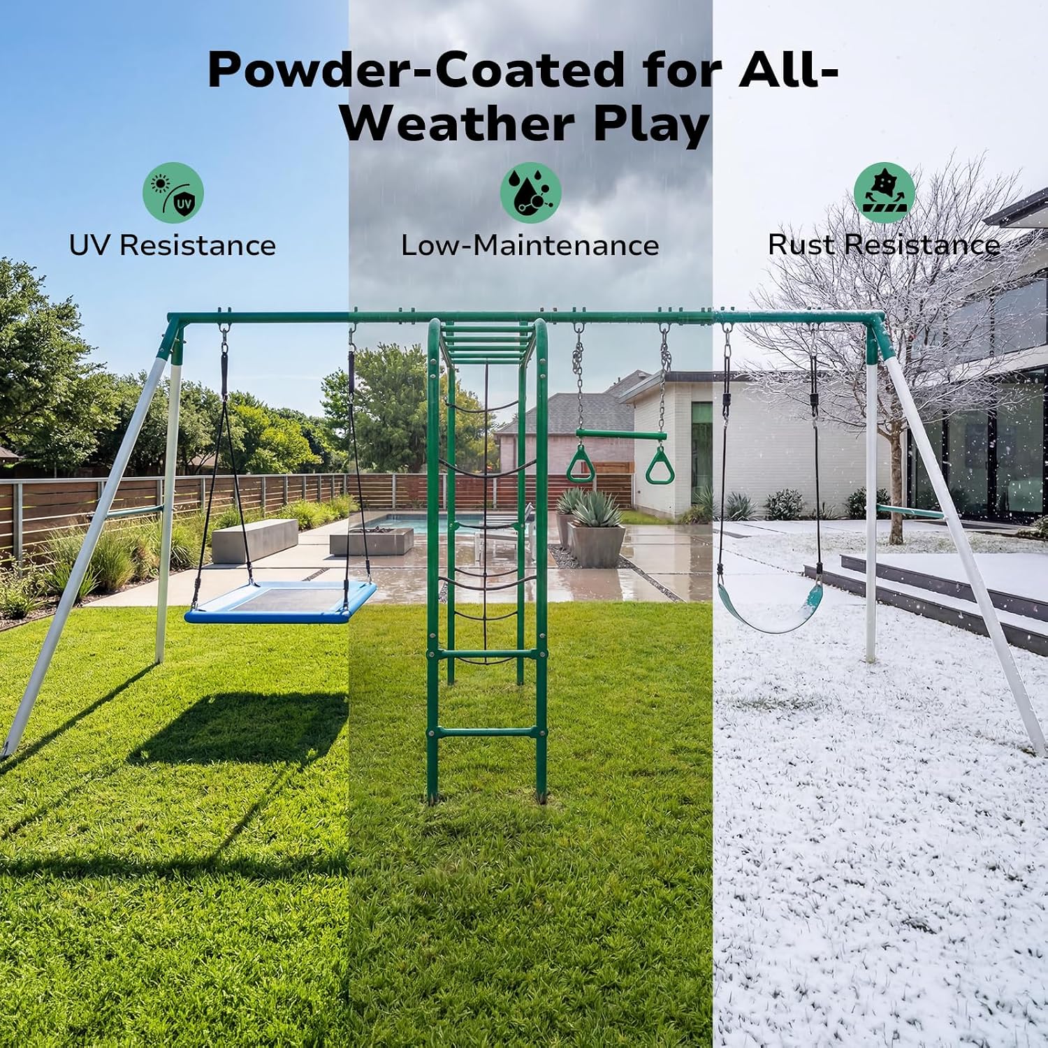 Altalena da Giardino con Barre - Kids Outdoor Monkey Bar Set recensione e prezzo