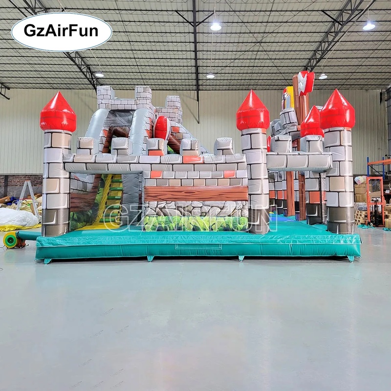 Castello Gonfiabile Commercial - Kids Outdoor Obstacle Course Equipment recensione e prezzo