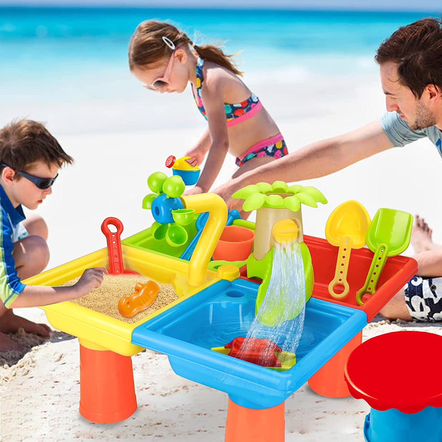 Beach Table Sand Play Toys gio - Kids Outdoor Play Table recensione e prezzo