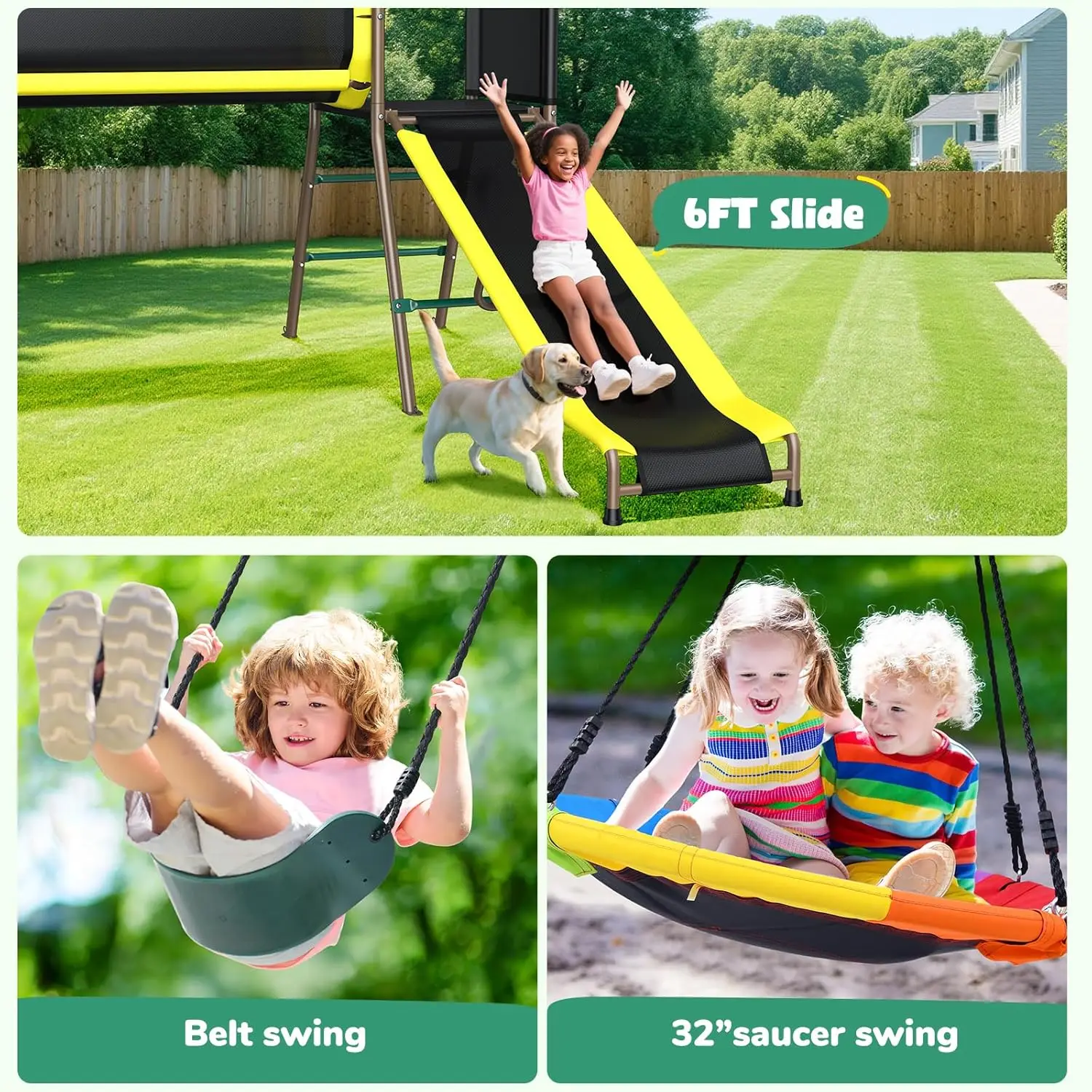 Hapfan Set Altalena da 660 lib - Kids Outdoor Monkey Bar Set recensione e prezzo