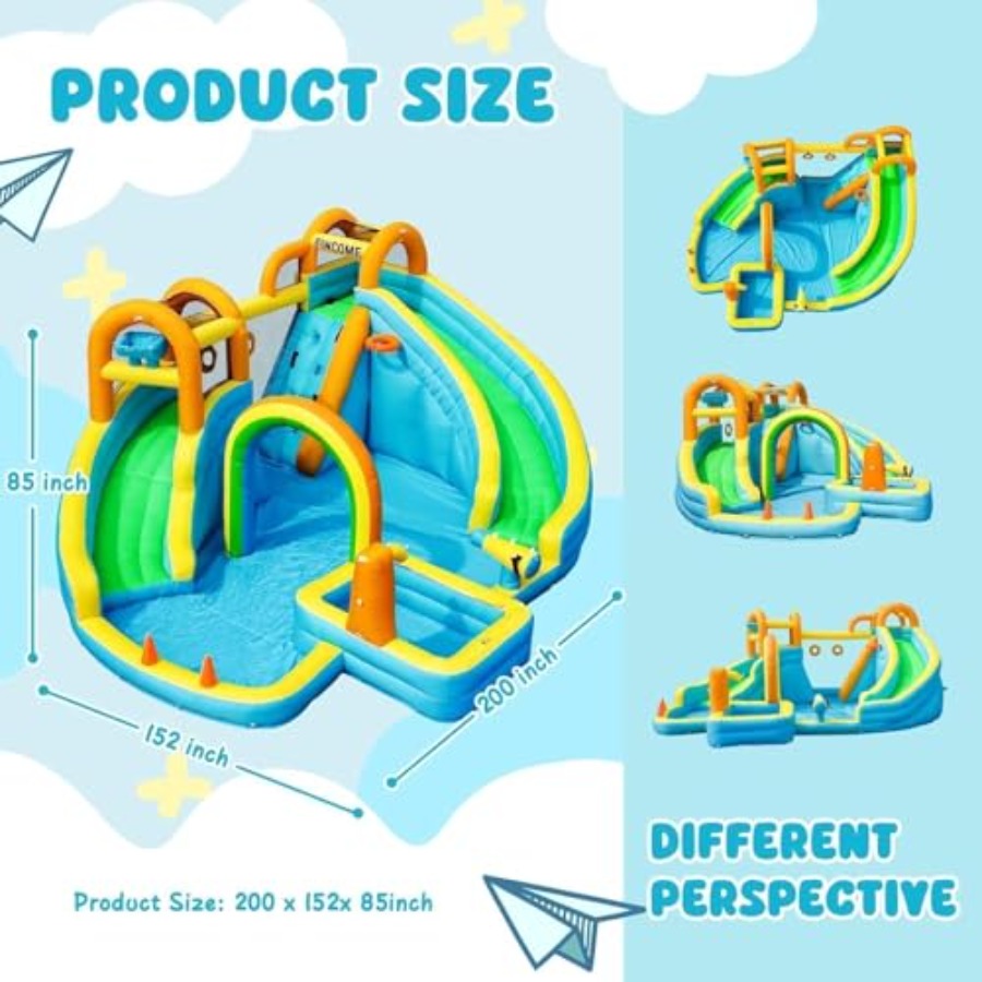 Parco acquatico gonfiabile da  - Kids Outdoor Water Park recensione e prezzo