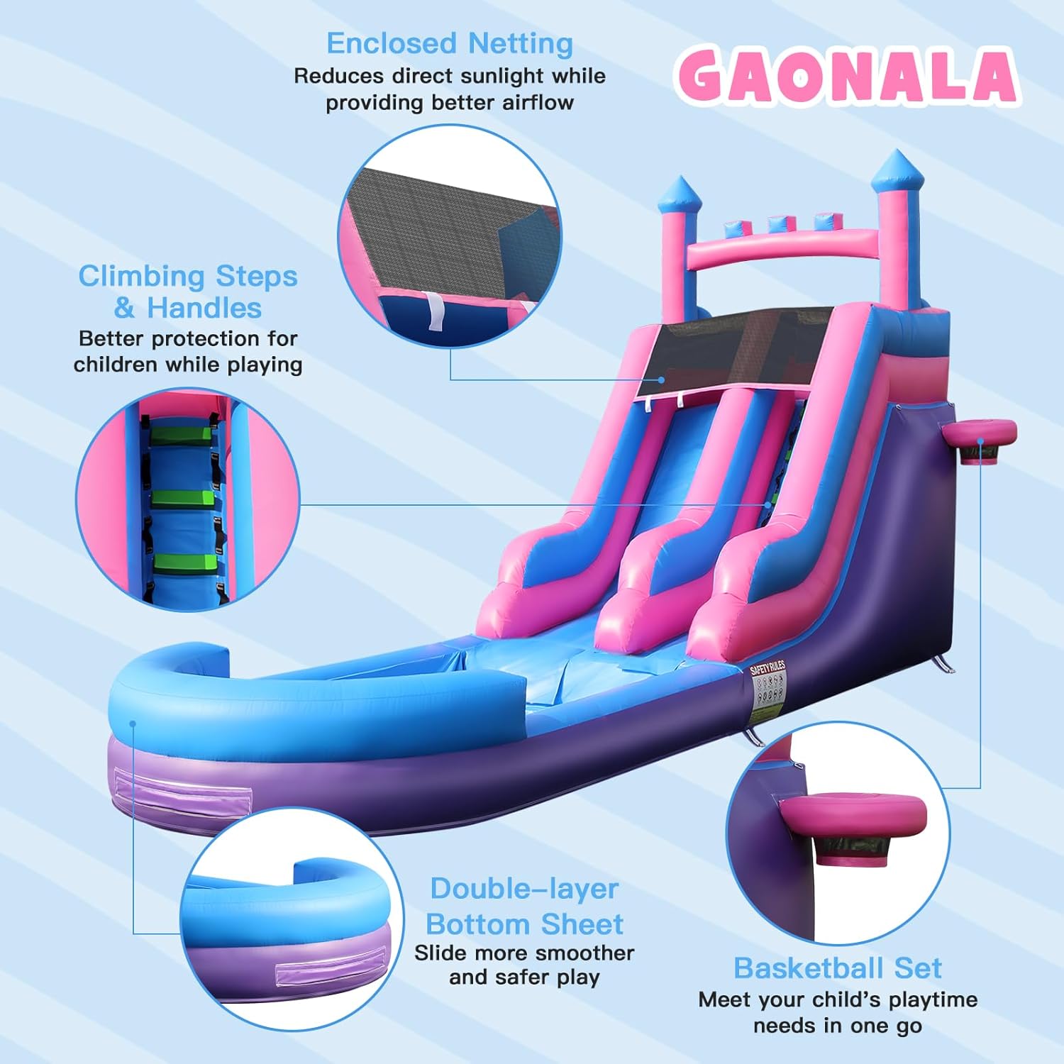 Scivolo d'Acqua Gonfiabile Res - Kids Outdoor Water Park recensione e prezzo