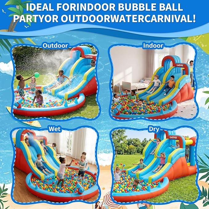 Parco acquatico gonfiabile 8-i - Kids Outdoor Water Park recensione e prezzo