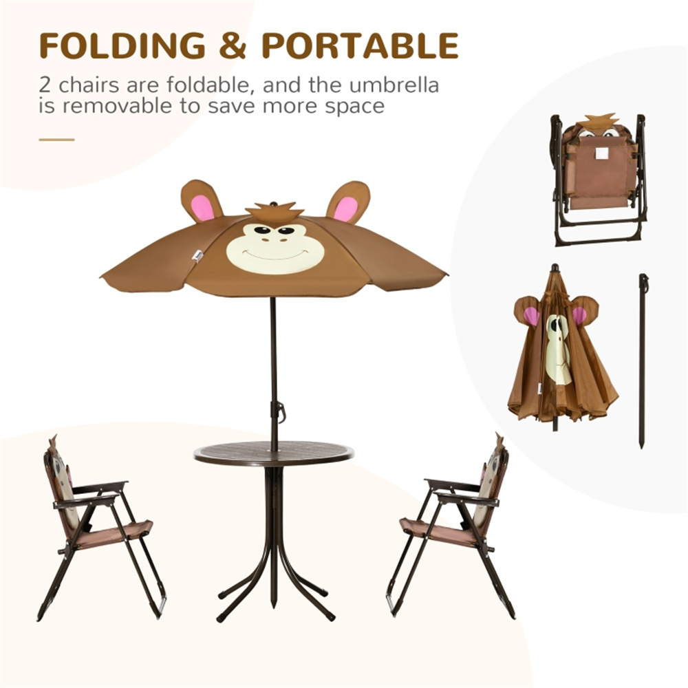 Set Tavolo e Sedie per Bambini - Kids Outdoor Table And Chairs With Umbrella recensione e prezzo