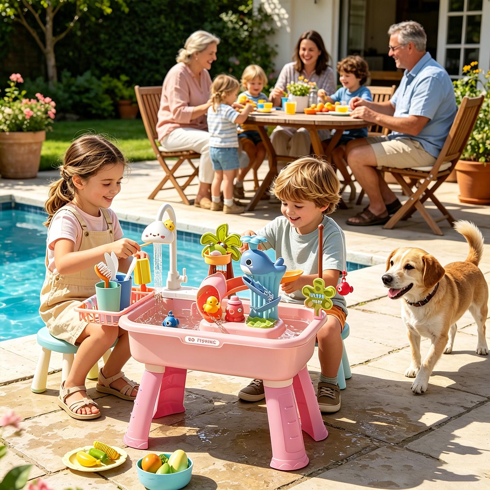 Tavolo d'Acqua per Bambini con - Kids Outdoor Play Table recensione e prezzo