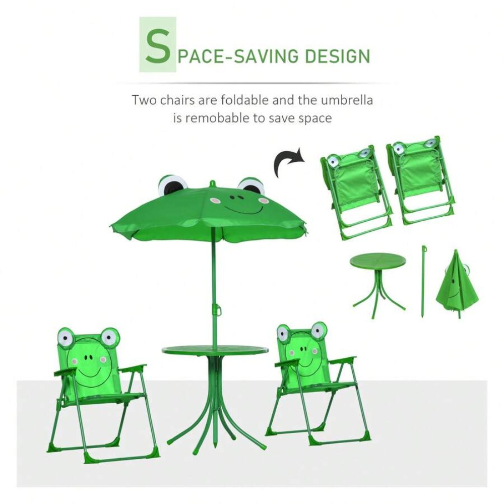 Set Tavolo e Sedie per Bambini - Kids Outdoor Table And Chairs With Umbrella recensione e prezzo