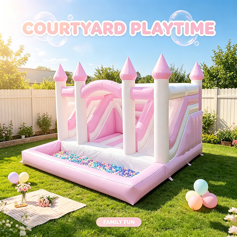 Castello Gonfiabile Rosa da Pr - Kids Outdoor Jumping Castle recensione e prezzo