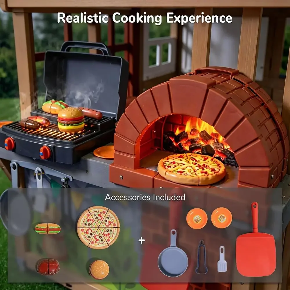 Casetta da gioco in legno per  - Kids Outdoor Play Table recensione e prezzo