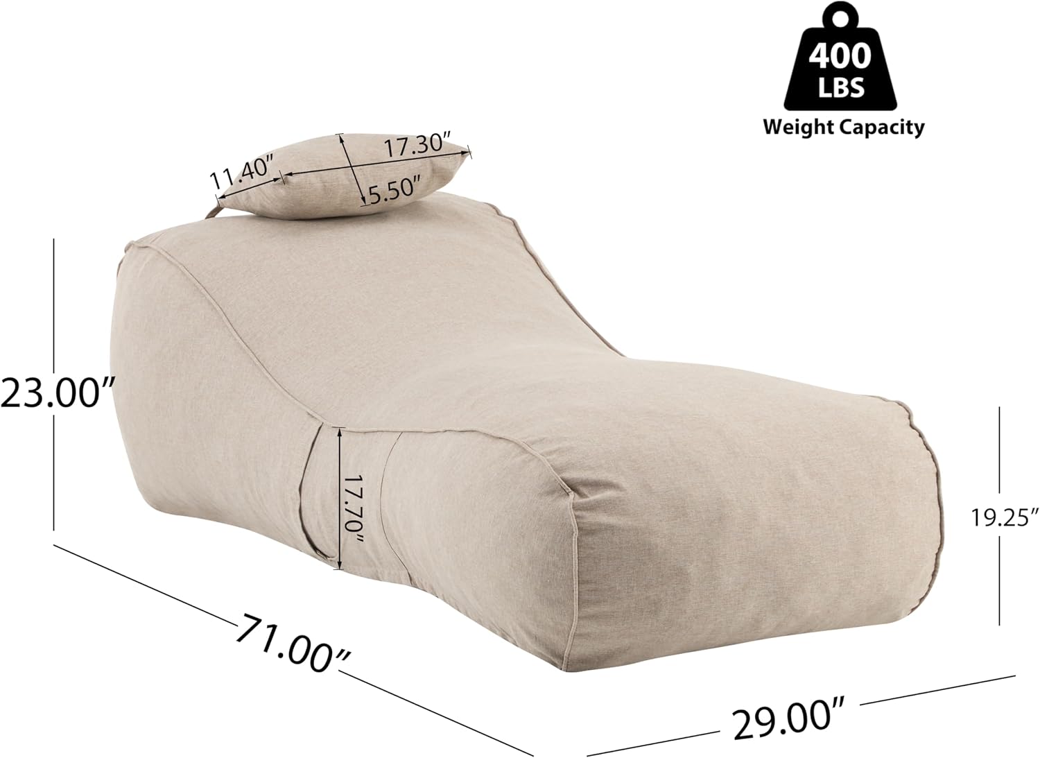 Poltrona a sacco Morton, poltr - Kids Outdoor Bean Bag Chair recensione e prezzo