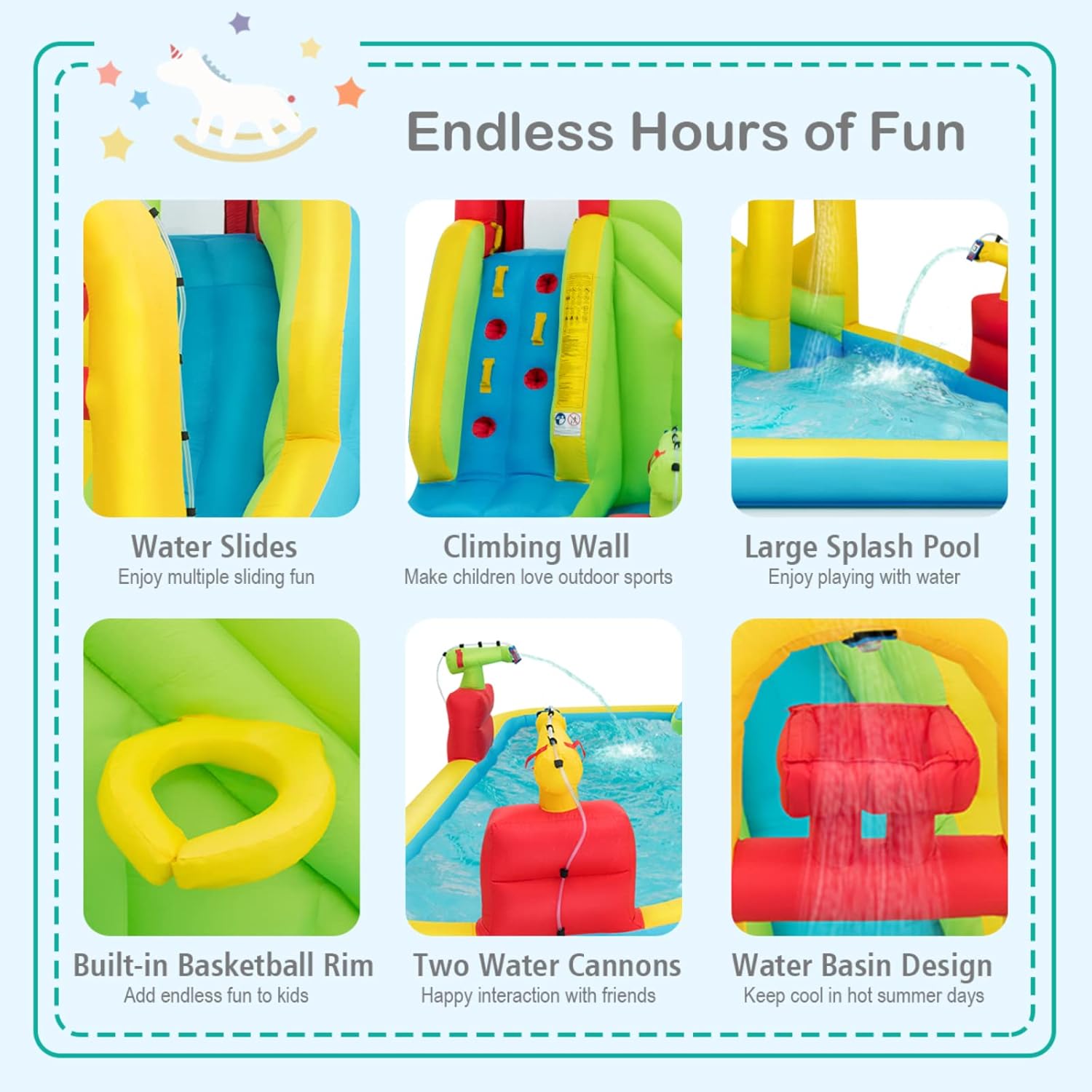 Mega Parco Acquatico Gonfiabil - Kids Outdoor Water Park recensione e prezzo