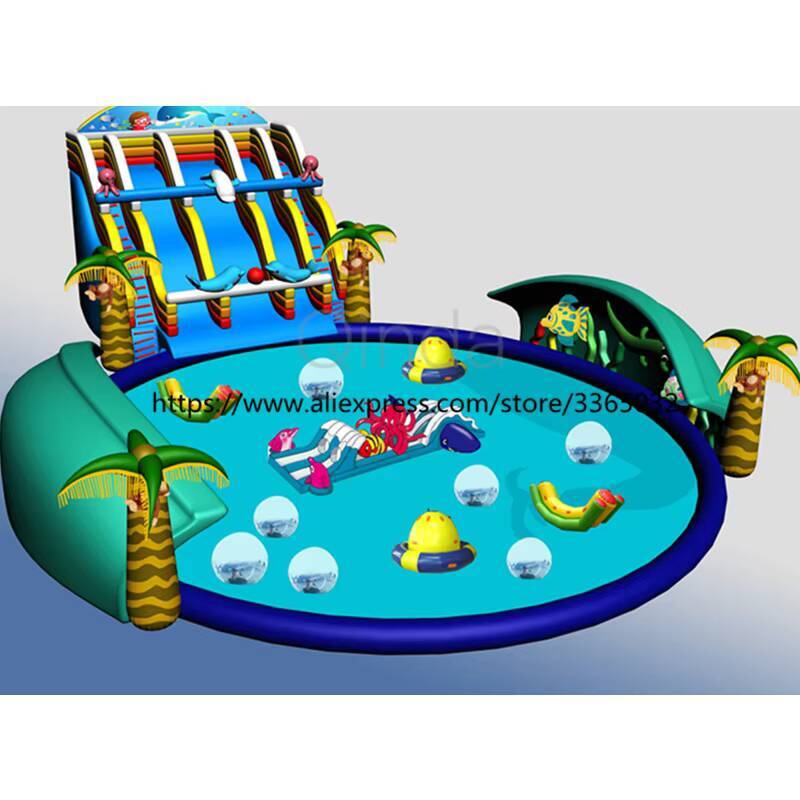 Parco acquatico gonfiabile all - Kids Outdoor Water Park recensione e prezzo