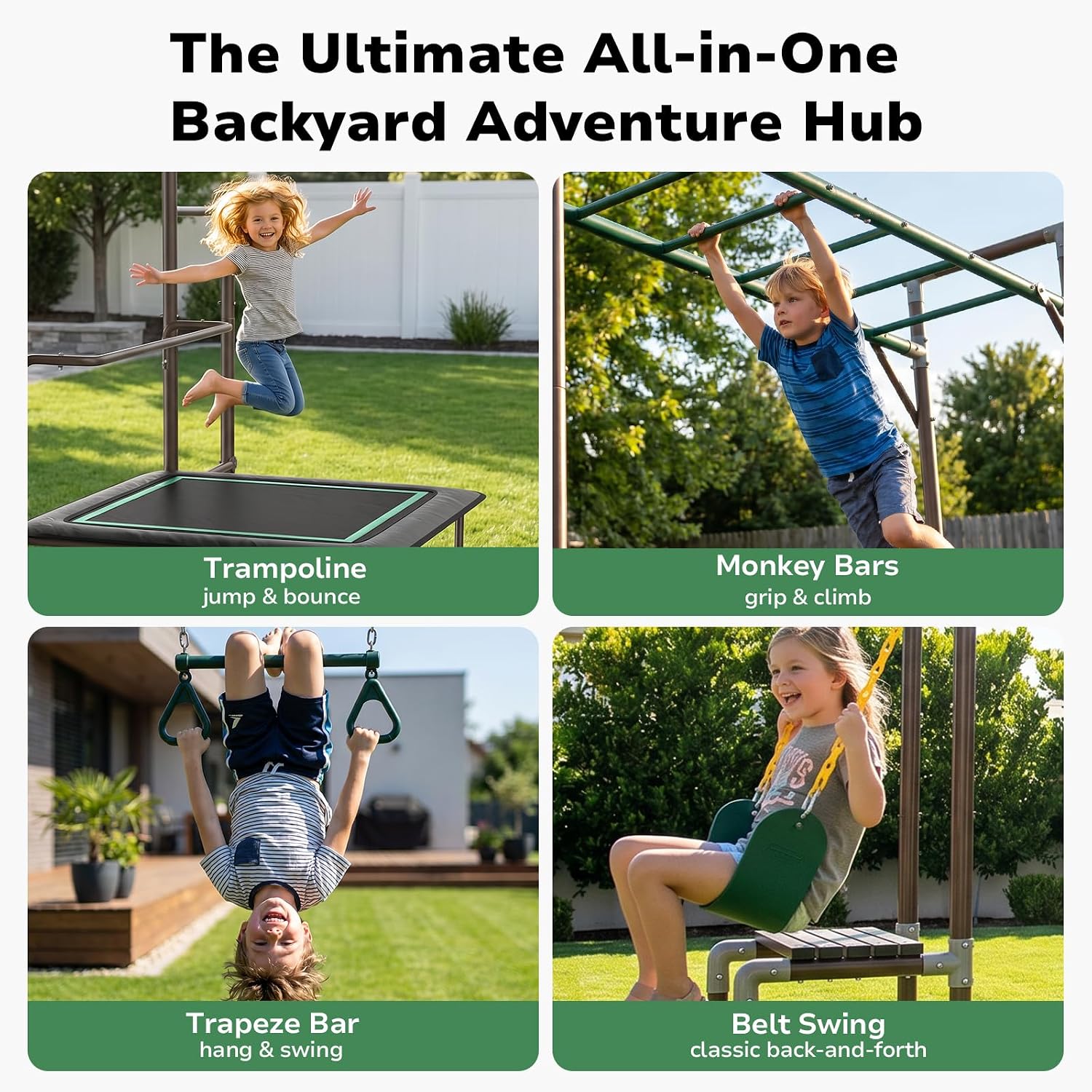 Barre da Arrampicata per Bambi - Kids Outdoor Monkey Bar Set recensione e prezzo