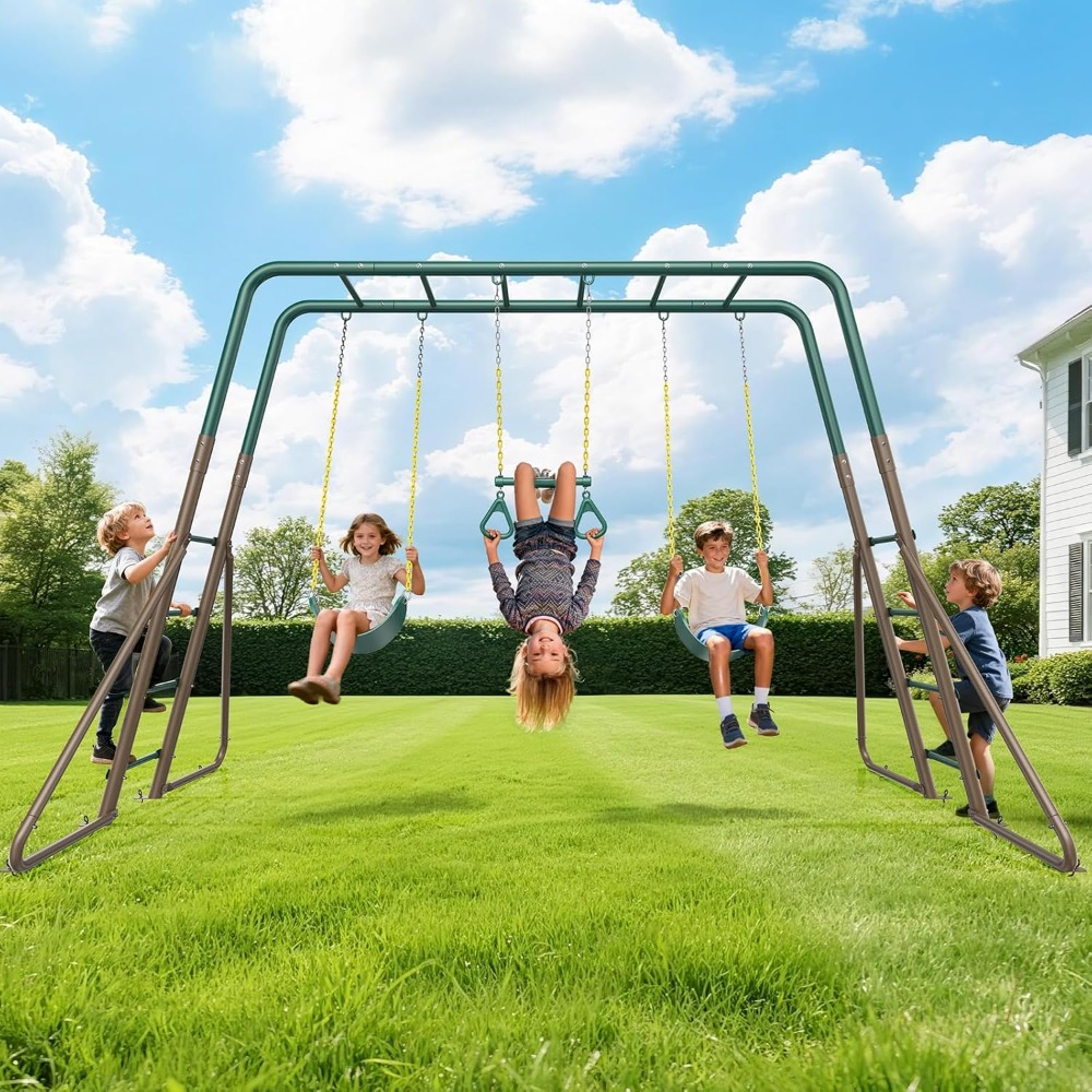 Altalena da Esterno in Metallo - Kids Outdoor Monkey Bar Set recensione e prezzo