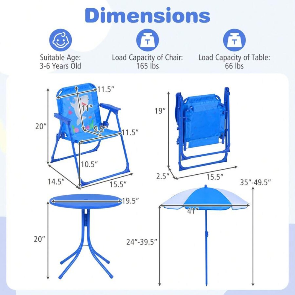 Set da picnic per bambini con  - Kids Outdoor Umbrella Chair recensione e prezzo